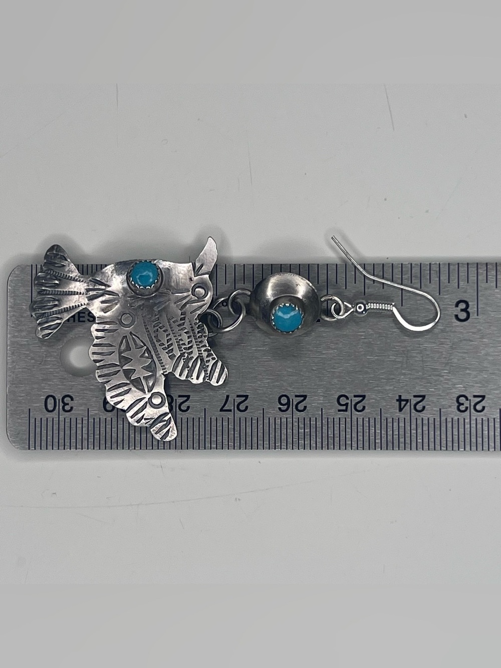 Native American Bird Earrings by Gabrielle Yazzie - Picture 6 of 7